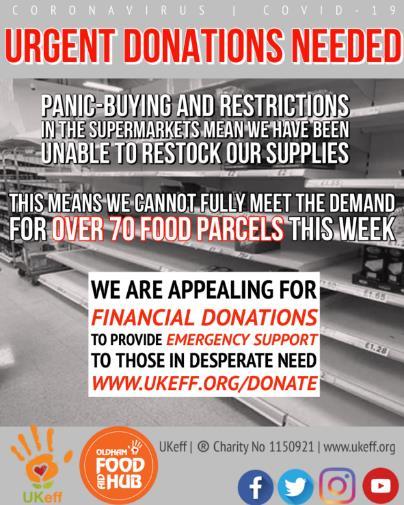 UKeff Ramadan Appeal in support of Food Hub
